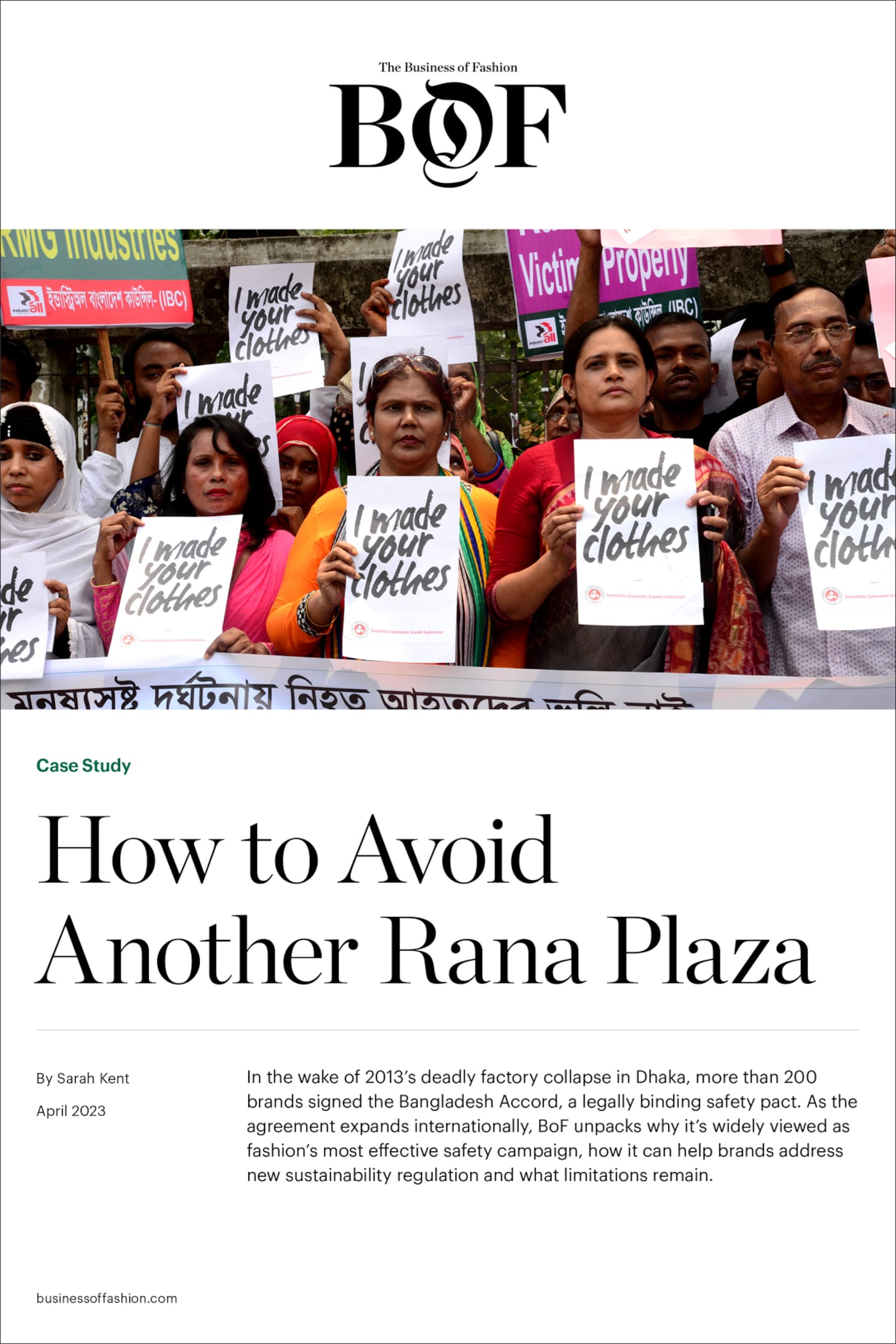 How to Avoid Another Rana Plaza case study cover