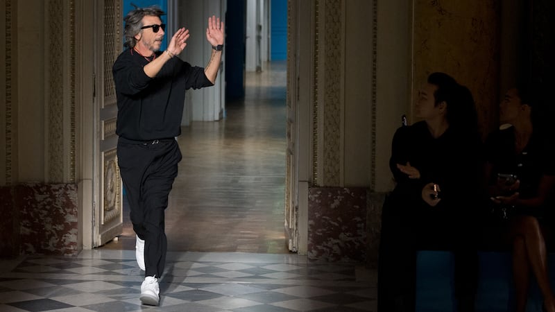 Pierpaolo Piccioli walks the runway during the Valentino Menswear Autumn/Winter 2024/25 show at Paris Fashion Week in January 2024.